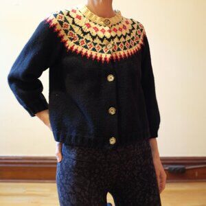 Doen kids Fair Isle wool cardigan